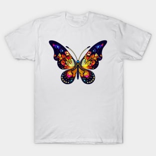 Colorful butterfly with abstract patterns T-Shirt